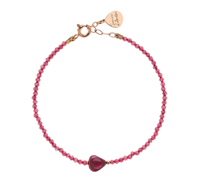 Bracciale Rosso Prezioso Donna in Argento Zircone BC00523SE TOURMALINE ROSA